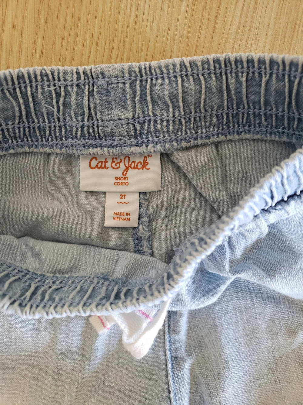 Kids Shorts Bundle - Denim, Chambray, Gray/Pink knit 2T